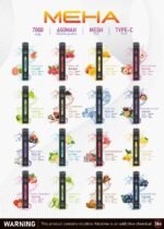 MEHA XBAR 魅嗨 小黑條7000口 拋棄式電子煙·續航持久：圖片 2